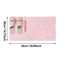 1pc PVC Hollow Letter Ellipse Water Droplets Bath Anti-Slip Mat, Bathroom Shower Room Bathtub Anti-Slip Pad, Shower Room Foot Mat, Toilet Home Shower Pad Home Bathroom Decor Fall Decor Back To School - Multicolor - View 20