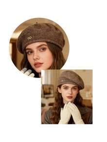 3pcs/Set Hat, Gloves & Scarf Set For Women, Autumn/Winter, Fashion Korean Style, Versatile, Knitted Knit, Warm & Comfortable, Luxury Women Winter Clothes - Multicolor - View 4