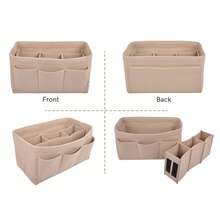 Felt Lining Storage Bag, Suitable For Handbags, Wallets And Other Large Capacity Storage Bags, Also Applicable To Tote Bags Or Other Types Of Bags - Beige - View 4