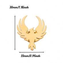 1pc Stainless Steel Phoenix Brooch Delicate Fire Phoenix Brooches For Women Men Animal Bird Corsage Clothes Bags Party Accessories - 1 - View 7