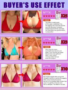 Fast Breast Growth Enlargement Cream Chest Lift Firm Enhancer Care Oil Butt Breast Plump Growth Massage Boobs Bigger Body Care - 1 cái - Xem 2