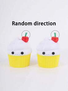 1pc Funny Cupcake Shaped Manual Grinder, 3D Printed Plastic Shell, Metal Grinding Bed, 2-Layer Manual Grinder, Smoking Accessory, Wonderful Holiday Gift, Christmas Gift - Multicolor - View 7