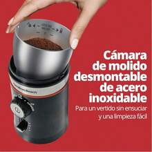 Molino De Grano De Café Y Especias Hamilton Beach 80393, molino de manos libres, cuchillas de acero inoxidable, muele granos para 4 a 12 tazas de café - Tipo de Enchufe A USA (110-127V) - Ver 3