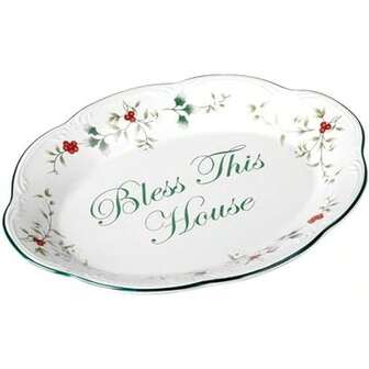 Winterberry Bless This House Plate 5034281
