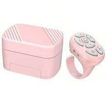 指尖无线蓝牙遥控器，短视频手机蓝牙自拍快门器，遥控APP快门器，可充电滚轮环相机遥控器，适用于暑假、旅行、便携式相机无线快门