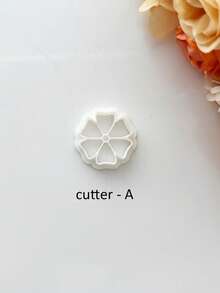 Cortadores de arcilla polimérica con diseño de flores sencillas, adecuados para hacer joyas como broches y colgantes, herramientas para pendientes de arcilla polimérica