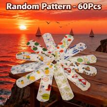 30~120pcs Band Aids With Different Cartoon Patterns, Transparent Bandage, First Aid Dressing, Gypsum, Essential Items For Home, Travel, Camping, Picnics, Rock Climbing, And Exploration,Band-Aids, Disposable Bandage(Easy To Associate Vocabulary: Advanced Repair Adhesive Bandages | Skin-Friendly & Waterproof Wound Protection - Multicolor - View 8