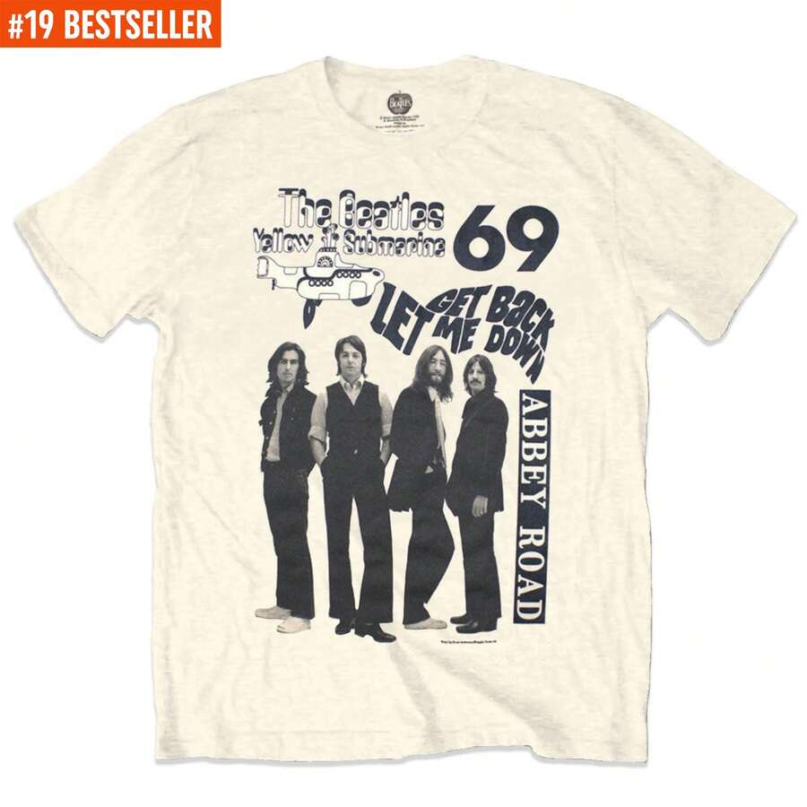 The Beatles | Official Band T-Shirt | 1969 | SHIPPED IN 24 HOURS - Neutral - View 1