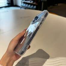 Glitter Transparent Phone Case Compatible With IPhone 17 Pro Max, Shiny PC Material, Transparent Shock-Proof, Slim Sparkling Frame, Compatible With IPhone 17 Pro And 17 Air - Clear - View 8