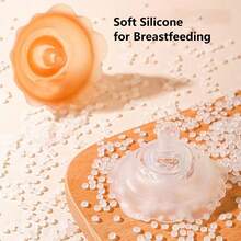 Lyntimo 2 Count Silicone Breastfeeding Protective Cover Contact Nipple Shield For Breastfeeding, For Latch Difficulties Or Flat Or Inverted Nipples With Carrying Case - Clear - View 10