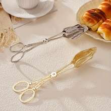 1pc Vintage Middle Eastern Embossed Buffet Tong, Exquisite Carved Design, Suitable For Grabbing Bread, Cake, Steak And Other Delicate Food, Practical And Decorative - Multicolor - View 7