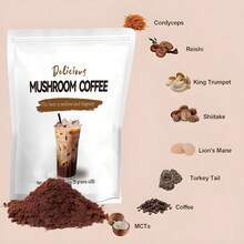Mushroom Coffee With Adaptogens - Mental Clarity & Natural Focus Enhancer - Sugar-Free Functional Coffee Alternative For Mind And Body - Multicolor - View 3
