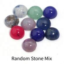 5-10pcs/Pack Natural Stone Gemstone Cabochons, Random Mixed Agate, Jade, Elegant Vintage DIY Jewelry Craft Supplies, Suitable For Necklace, Ring, Bracelet, Jewelry Making, Embellishment