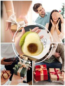 毛绒牛油果钥匙扣，可爱毛绒水果卡通钥匙扣，绿色毛绒钥匙扣，可爱毛绒卡通包包挂饰，小饰品，汽车钥匙扣，钥匙挂绳，钥匙扣，钥匙链配件，钥匙圈，情侣钥匙扣，女士礼物，男友礼物，圣诞礼物，圣诞袜填充物，生日礼物，朋友礼物，节日礼物，活动纪念品，派对礼物。 - 彩色 - 查看 9