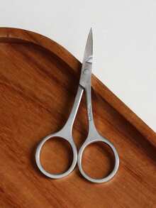 1 pièce Ciseaux à sourcils premium brodés, outil de toilettage multifonctionnel et compact, abordable, idéal pour les bas de Noël, le maquillage, les outils de maquillage, les petits cadeaux, les cadeaux pour femmes, les cadeaux de Noël - Argent - Voir 3