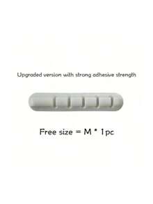 1-Pack Self-Adhesive Silicone Cable Organizer 3-Hole 5-Hole 7-Hole Office Desk Storage Headphone Cable Mobile Phone Data Cable Wire Multi-Function Cable Winder Wall Cable Holder Desktop Storage Rack Back To School - Multicolor - View 4