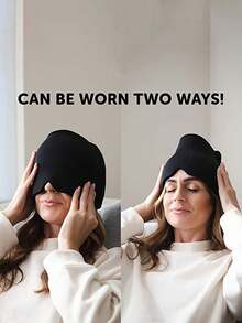 1Pc Sleep Aid Cooling Compress High-Elasticity Head Cover Headache Relief Cap - Multicolor - View 5