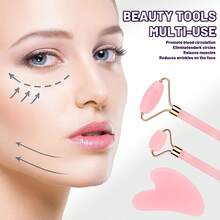 22pcs Purple Hair Care & Massage Set, Suitable For Women, Includes Hair Clips, Hair Ties, Wristbands, Scrunchies, Massage Tools, Face Brush, Scalp Brush, Comes With Luxury Cosmetic Bag, Great For Daily Skincare, Face Massage, Hair Accessories, Best Gift Choice - Multicolor - View 8