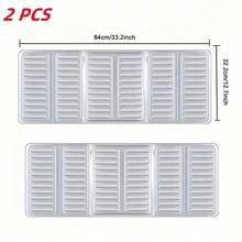 2pcs Kitchen Gas Stove Splash Guard, Non-Food Contact Anti-Splash Cover, Foldable Gas Stove Oil Blocker, Kitchen Cookware Oil Splash Screen, Heat Resistant Splash Pot, Essential Accessory For Outdoor Cooking