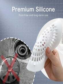 1 buc. Capac de păr din silicon pentru duș/cadă, sită de scurgere cu ventoasă - Capac de păr și previne înfundarea, soluție casnică pentru chiuveta de baie și cada de bucătărie, capac de scurgere ușor de instalat - material siliconic durabil, ideal pentru captarea zilnică a părului și scurgerea netedă a apei, articole de bucătărie, accesorii de bucătărie, ustensile de bucătărie