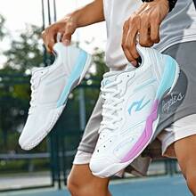 Men's Badminton Shoes, All Court Sports Shoes, Racket Sports Shoes, Arch Support And Wide Toe Shoes, Unisex Tennis Shoes, Table Tennis Shoes - White - View 5