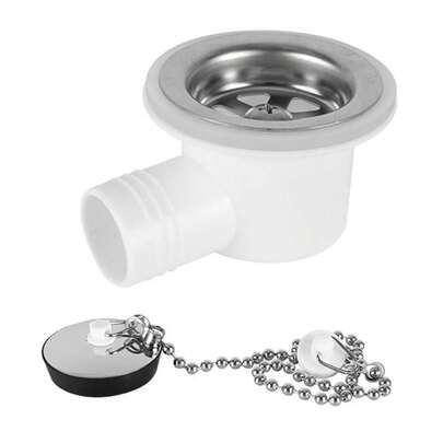 Conector de drenaje de fregadero RV, ángulo recto, acero inoxidable, sellado fuerte, ahorro de espacio, tapón de manguera de drenaje, adaptador de alcantarillado para yate