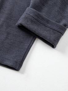 男士保暖内衣套装（2件套），长袖T恤+长裤，秋冬季保暖休闲打底衫