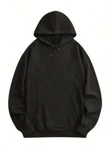 Men S Has For Me Hoodie - Pink Cursive Lettering & Star_ Motivational Print Sweatshirt, Relaxed Fit Long Sleeve Casual Pullover, Black_Grey_Na (1),Fall Hoodies,Men's Fall Clothes,Street Wear,Halloween,Mens Hoodies,Y2k Clothes,Jesus Hoodie,Thanksgiving Day,Nightmare Before Christmas,Christmas - 黑色 - 查看 2