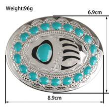 1 Pcs Bear Claw Belt Buckle Fashion Animal Decorative Belt Smooth Buckle Men'S Daily Match - 熊爪印 - 查看 4