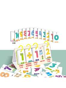 Educational Flash Cards With Illustrations, Letters, Numbers, Shapes, Animals, English For Early Childhood Learning - Multicolor - View 8
