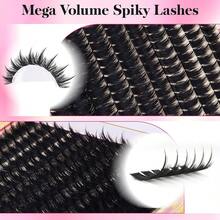 Lash Clusters With Spiky Lash Clusters Volume Eyelash Clusters 10-18MM Thick Individual Lashes D Curl Cluster Eyelash Extensions 3D DIY Lash Extension At Home,LashClusters-G - LashClusters-g - View 5