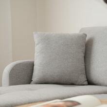 L-Shaped Corner Sofa With Chaise Longue – 3-Seater Sofa, 166 X 118 X 77 Cm, Breathable Cotton-Linen Fabric, Plastic Legs, Modular Design, Ideal For Living Rooms, Apartments And Offices - Grey - View 9