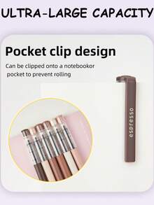 6pcsCoffee Theme Liquid Quick-Drying Ink Gel Pens, No Smear Soft Touch Pens For Note Taking Drawing School Office Supplies Back To School