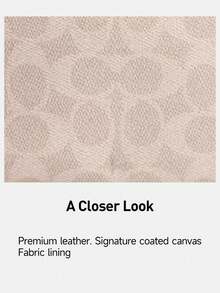 Coach Nolita 19 Shoulder Bags for Women Cute Hobo Tote Handbag Mini Clutch Purse with Zipper Closure - 沙色拼粉紅色 - 查看 8