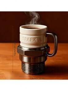 Spark Plug Shaped Mug, Automotive Themed Coffee Cup, Mechanic Boyfriend Gift, Heat-Resistant Men's Mug, Father's Day Christmas Gift, Garage Workshop Decor, 2-In-1 Coffee & Water Cup, Car Enthusiast Gift, Unique Coffee Mug, Themed Drinkware, High-Quality Beverage Vessel, Durable Cup, Mechanical Gift, Car Lover, Automotive Gift - Multicolor - View 4