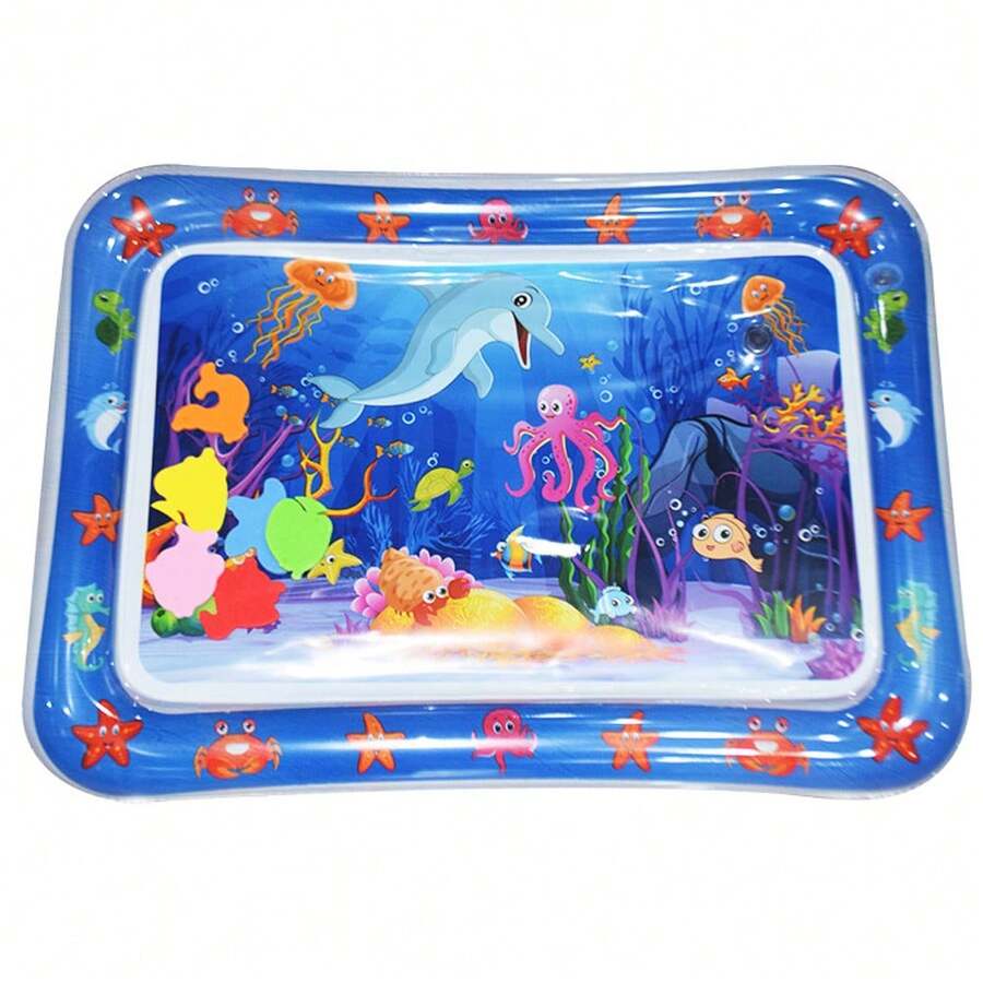 Lyntimo 1pc Tummy Time Water Mat, Water Play Mat For Babies Inflatable Tummy Time Water Play Mat For Infants And Toddlers Promote Development Toys
