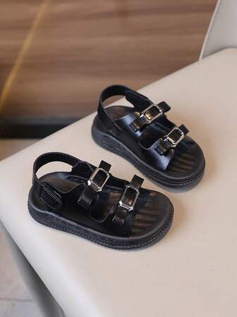 1 Pair Kids Sandals, New Summer Fashion Boys Girls Casual Outdoor Non-Slip Soft Bottom Beach Sandals