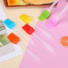 1pc/6pcs Silicone Basting Brush, Home Baking Brush, Outdoor BBQ Brush, Kitchen Accessories Tool, DIY Baking Tool Cream Brush, For Home Baking And Grilling, Bread Pancake Silicone Brush, Home Kitchen Tool, Silicone Brush, Oil Brush, Cookware, Kitchen Gadgets, Kitchen Utensils, Baking Tools - Multicolor - View 8
