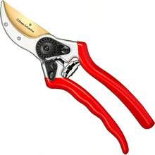 Haus Garten ClassicPRO 8.5 Professional Premium Titanium Bypass Pruning Shears Ideal For Precision Trimming In Gardens Heavy Duty Handheld Pruning Shears For Indoor And Outdoor Landscaping Durable Clippers With Smooth Cutting Action For Thick Branches And Delicate Plants - 紅色 - 查看 1