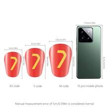 1 Pair Red #7 Football Shin Guards, Comfortable Fit, Unique Size Design Suitable For Football Or Other Sports - Multicolor - View 11
