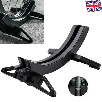 Bike Stand Racks Adjustable Parking Stand Indoor Detachable Holder Rack 30-80mm Black ABS Material Compatible With Road Bikes And Mountain Bikes 1 Bicycle Parking Frame 1 Instruction 1 Installation