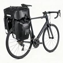NEWBOLER 74升大容量自行车包，三合一防水骑行包，自行车后架包，旅行自行车行李包