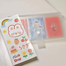 120格大容量卡片收藏册 - 适合存放照片、明信片、电影票和小件收藏品，是娃娃爱好者和娃娃收藏家的理想之选 - 附赠可爱封面贴纸 - 白色 - 查看 9