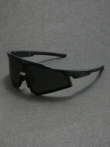 1pc Men Oversized Street Style Hip Hop Punk Fashion Glasses Combination For Mountaineering Outdoor Fishing Cycling Bar Club Accessories - 彩色 - 查看 3