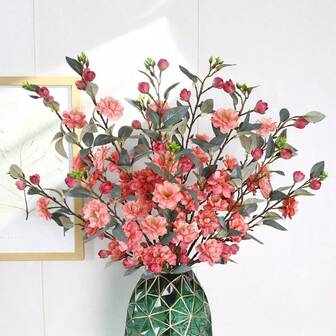 1pc Artificial Camellia Flower, Suitable For Wedding Decor, Living Room Furniture Decoration, Lifelike Fake Flower For Wedding, Birthday, Christmas, Company Annual Meeting, Etc.