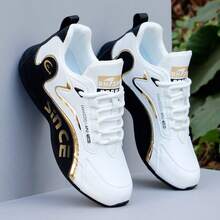 BHZPE 男士网面透气休闲运动鞋，舒适防滑系带减震运动鞋，适合户外活动，适合搭配牛仔裤等运动服饰