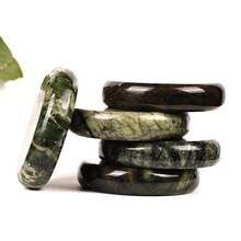 1pc Heated Massage Stone, Spa Therapy Basalt Stone For Beauty Salon, Foot Bath, Wellness Center, Full Body Scraping Gua Sha - Army Green - View 8