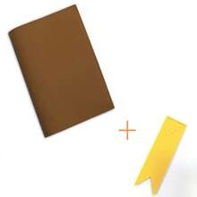 1件定制韩国PU皮革书套，个性化书签，简约纯色笔记本皮套，可替换封面，家用办公两用，办公装饰 - 彩色 - 查看 34