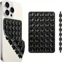 强力抓握硅胶手机壳，带双面吸盘支架 - 免提支架，适合自拍和视频，手机配件兼容 、Android 手机，生日礼物，家人、朋友手机支架，手机支架，手机配件 - 多色 - 查看 5