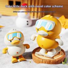 1 pièce Nouveau jouet canard sauteur à remonter 2025 amusant, jouet marcheur rigolo, à manivelle, cadeau de détente, parfait pour l'anniversaire, Noël, cadeau idéal - Multicolore - Voir 3